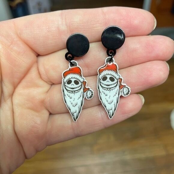 Jack Skellington Christmas earrings​ - Picture 3 of 4